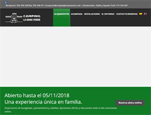 Tablet Screenshot of campinglaranaverde.com